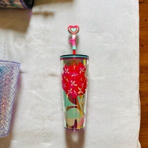 Starbucks Valentines Vibrant Purple Tumbler with Lid